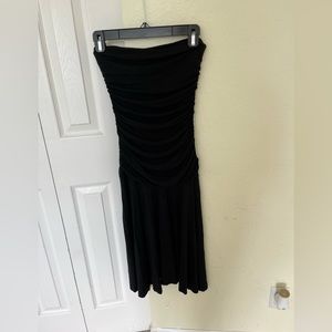 Black dress off the shoulder dress from The Limited.